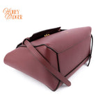 Celine Micro Belt Bag Grained Calfskin Burgundy Gold Hardware Rank A