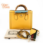Gucci Diana Small Leather Yellow Rank S