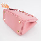 Prada Galleria Small Sakura Pink Saffiano Leather 2Way Bag Rank A