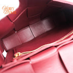 Bottega Veneta Cassette Intrecciato Burgundy Rank A