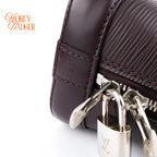 Louis Vuitton Alma BB Epi Leather Quetsche Silver Hardware Rank AB