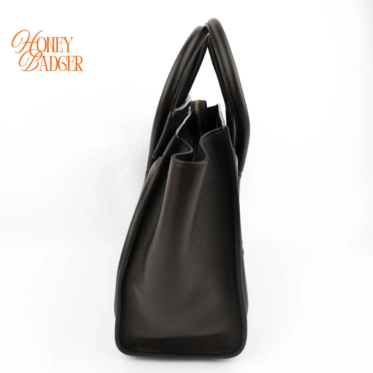 Celine Luggage Medium Grained Calfskin Brown Rank A