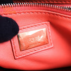 Fendi Peekaboo Mini Smooth Leather Orange Rank A