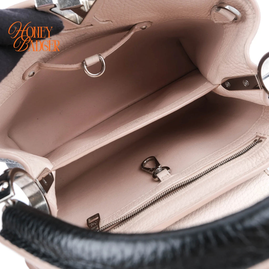 Louis Vuitton Capucines BB Leather Black Rank A