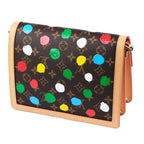 UNUSED ITEM | Louis Vuitton x Yayoi Kusama Monogram Sac Dauphine MM M46431 - Brown Multicolor (RFID Chip & Box)