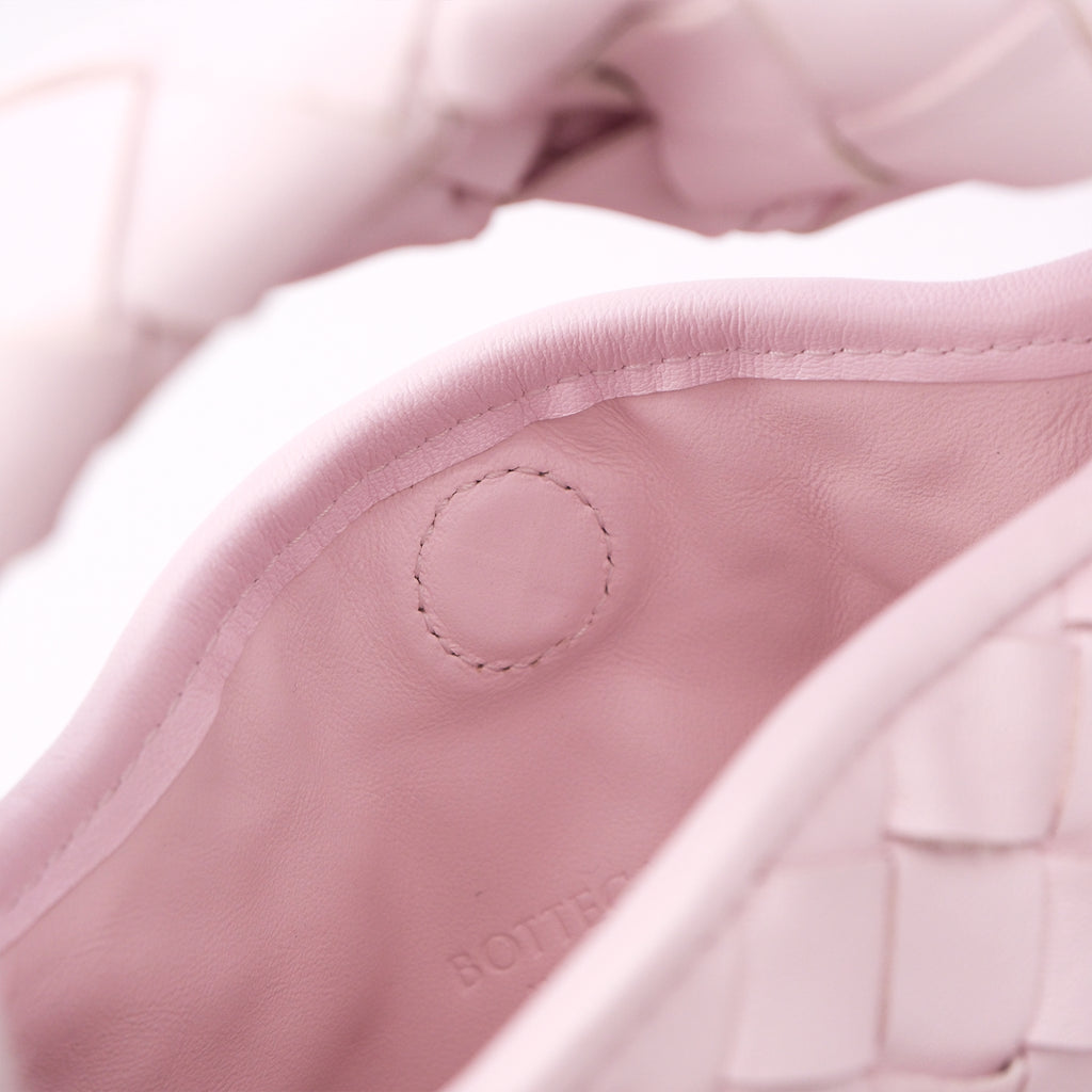 UNUSED ITEM | Bottega Veneta Mini Hop Intrecciato Leather 2-Way Shoulder Bag  Pink