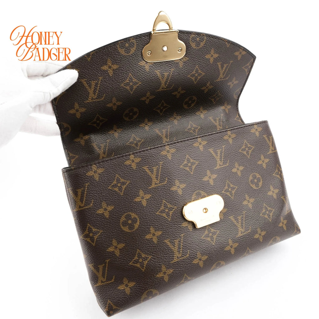 Louis Vuitton Saint Placide Monogram Noir Gold Hardware Rank A