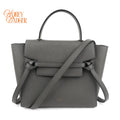 Celine Belt Bag Micro Grained Calfskin Grey Gold Hardware Rank A