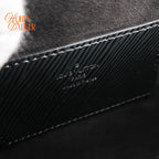 Louis Vuitton Twist MM Epi Leather Black White Braided Heart Rank A
