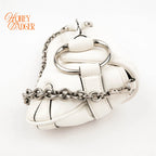 Gucci Horsebit 1955 Small Leather White Silver Hardware Rank S