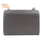 Saint Laurent Sunset Medium Grained Leather Grey Silver Hardware Rank A