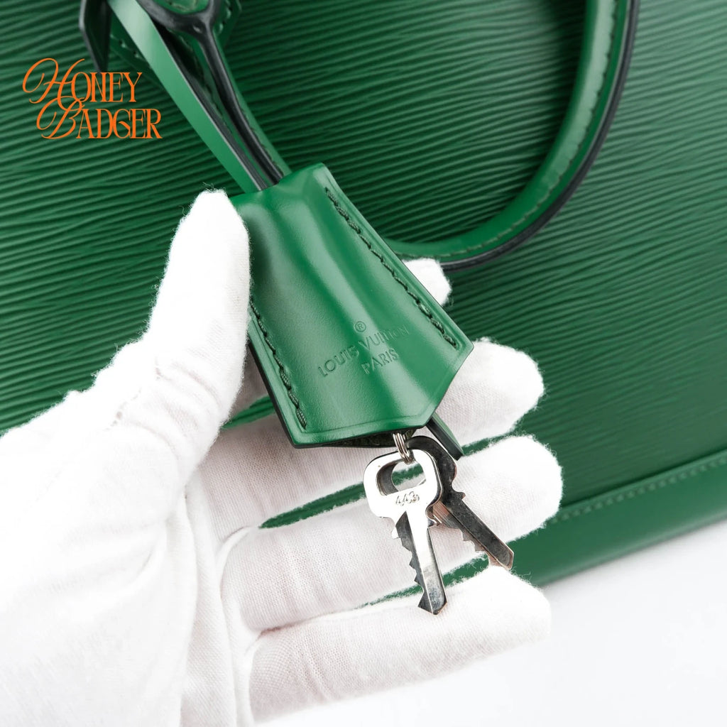 Louis Vuitton Alma PM Epi Leather Menthe Green Silver Hardware Rank A