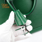 Louis Vuitton Alma PM Epi Leather Menthe Green Silver Hardware Rank A