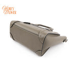Celine Luggage Nano Grained Calfskin Taupe Rank A