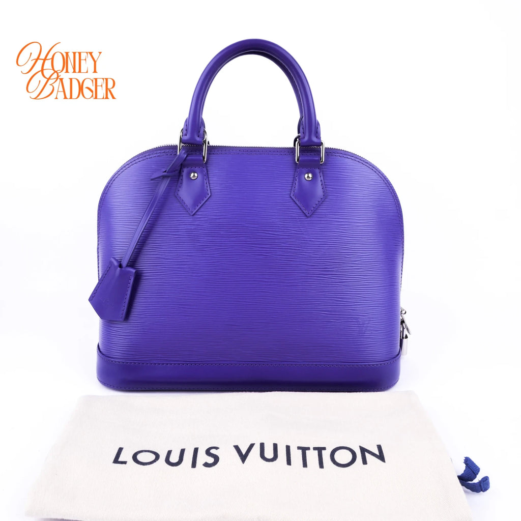Louis Vuitton Alma MM Epi Figue Purple Rank AB