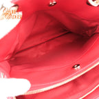 Dior Soft Shopping Tote Cannage Lambskin Red Gold Hardware Rank AB