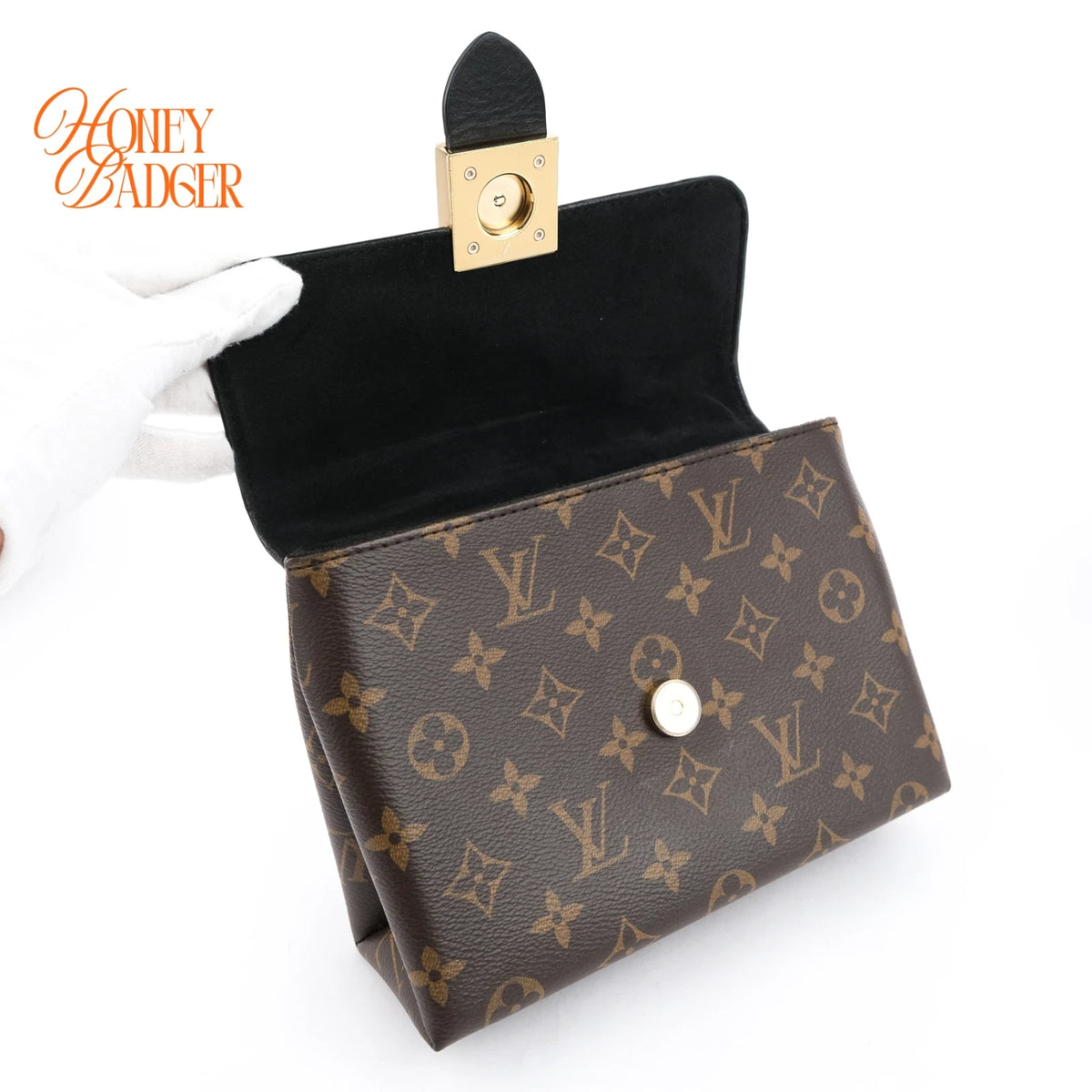 Louis Vuitton Rocky BB Monogram Canvas/Black Leather Rank A