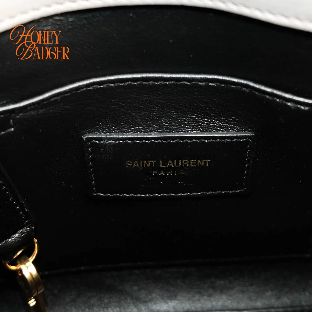 Saint Laurent Sac de Jour Nano Smooth Calfskin Urban Grey Bronze Hardware Rank A
