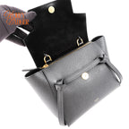 Celine Nano Belt Bag Grained Calfskin Black Gold Hardware Rank A