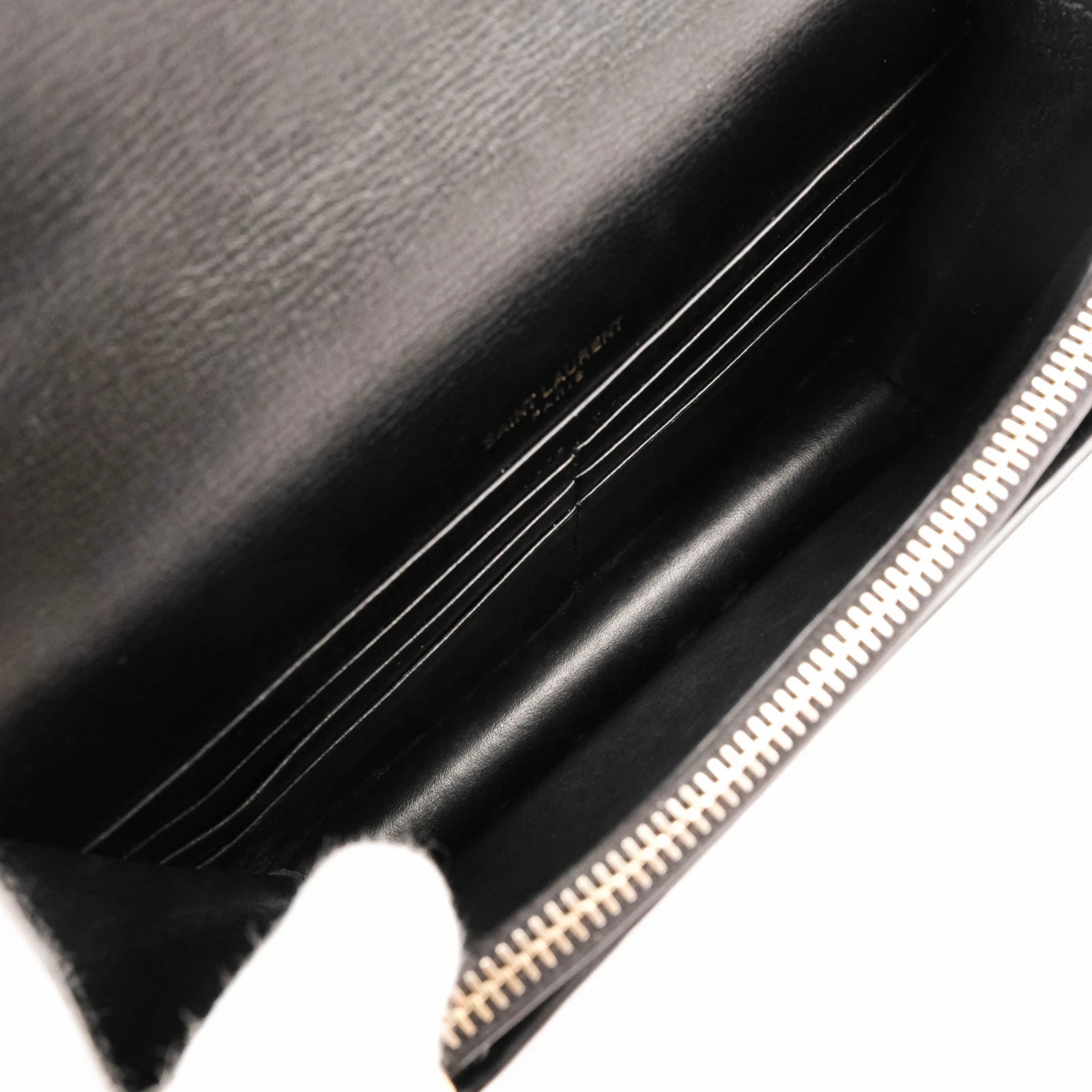 Saint Laurent Sunset Small Leather Black Gold Hardware Rank A