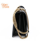 Saint Laurent Sunset Medium Leather Black Rank A