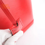 Louis Vuitton Alma PM Epi Leather Coquelicot Red Silver Hardware Rank AB