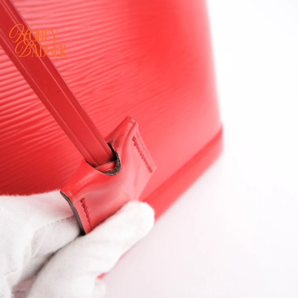 Louis Vuitton Alma PM Epi Leather Coquelicot Red Silver Hardware Rank AB