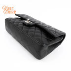 Chanel Classic Flap Medium Black Lambskin Rank A