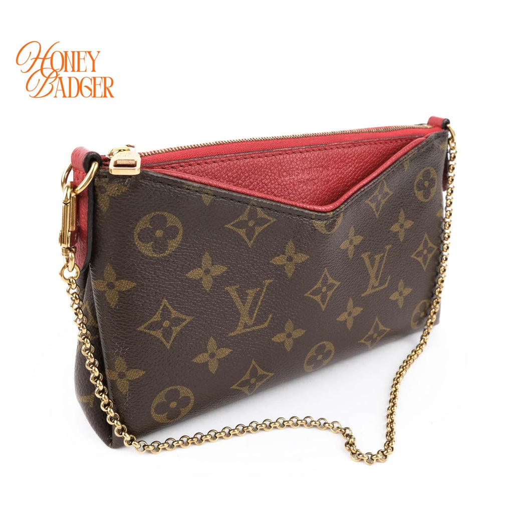 Louis Vuitton Pallas Monogram Canvas Clutch 3 in 1 M41638