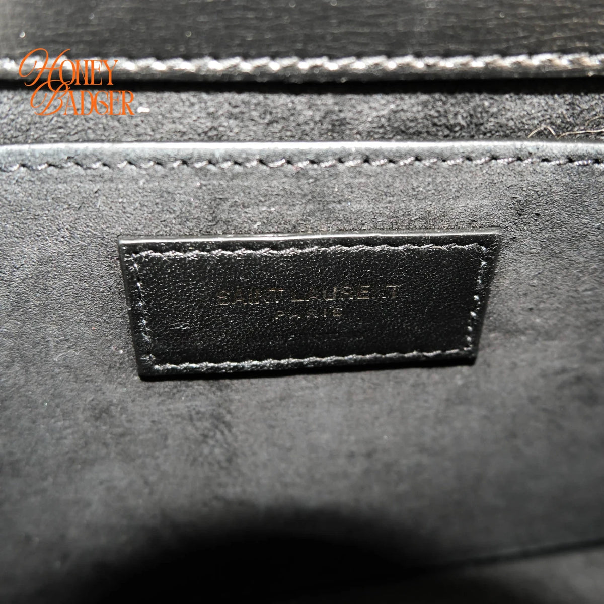 Saint Laurent Sunset Medium Smooth Leather Black Black Hardware Rank A