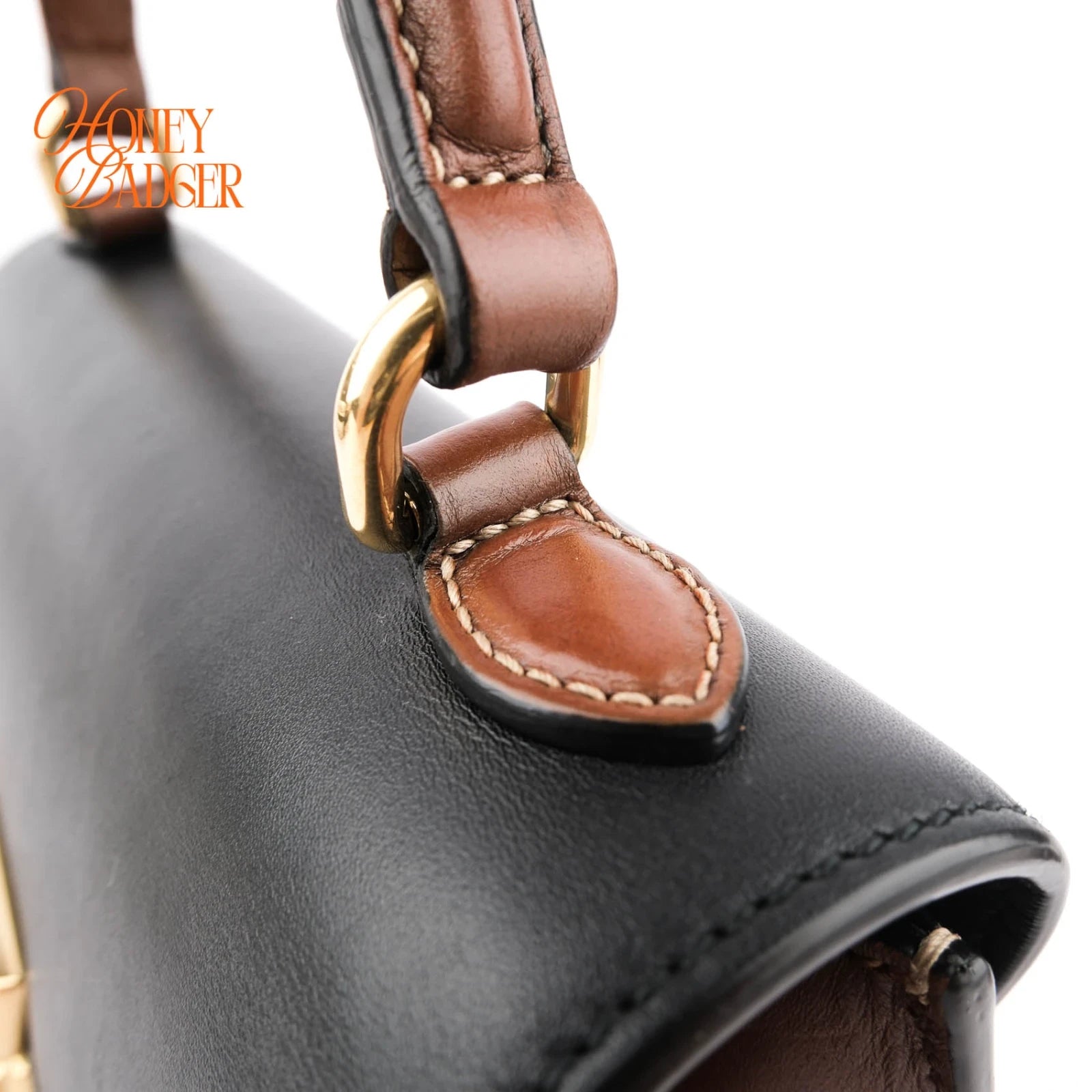 Gucci Padlock Top Handle GG Supreme Black 2Way Bag Rank A
