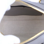 Gucci GG Matelassé Leather 2-Way Handbag Grey Gold Hardware 702251