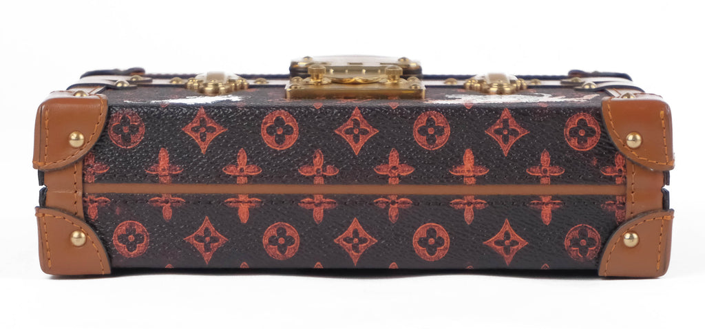 Louis Vuitton Catgram Transformed Monogram Petite Malle Trunk Bag - M44407 Rare Collectors Piece