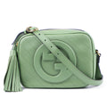 Gucci Blondie Leather Camera Bag in Green