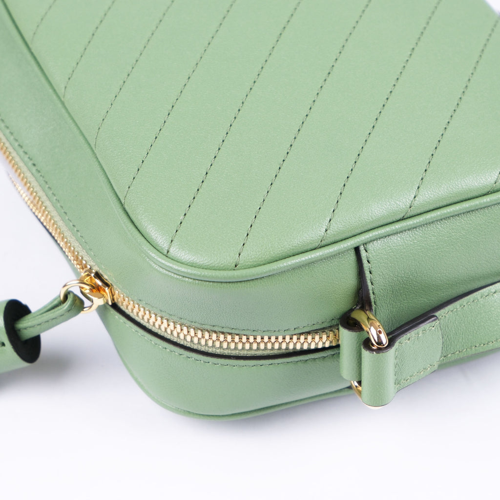 Gucci Blondie Leather Camera Bag in Green