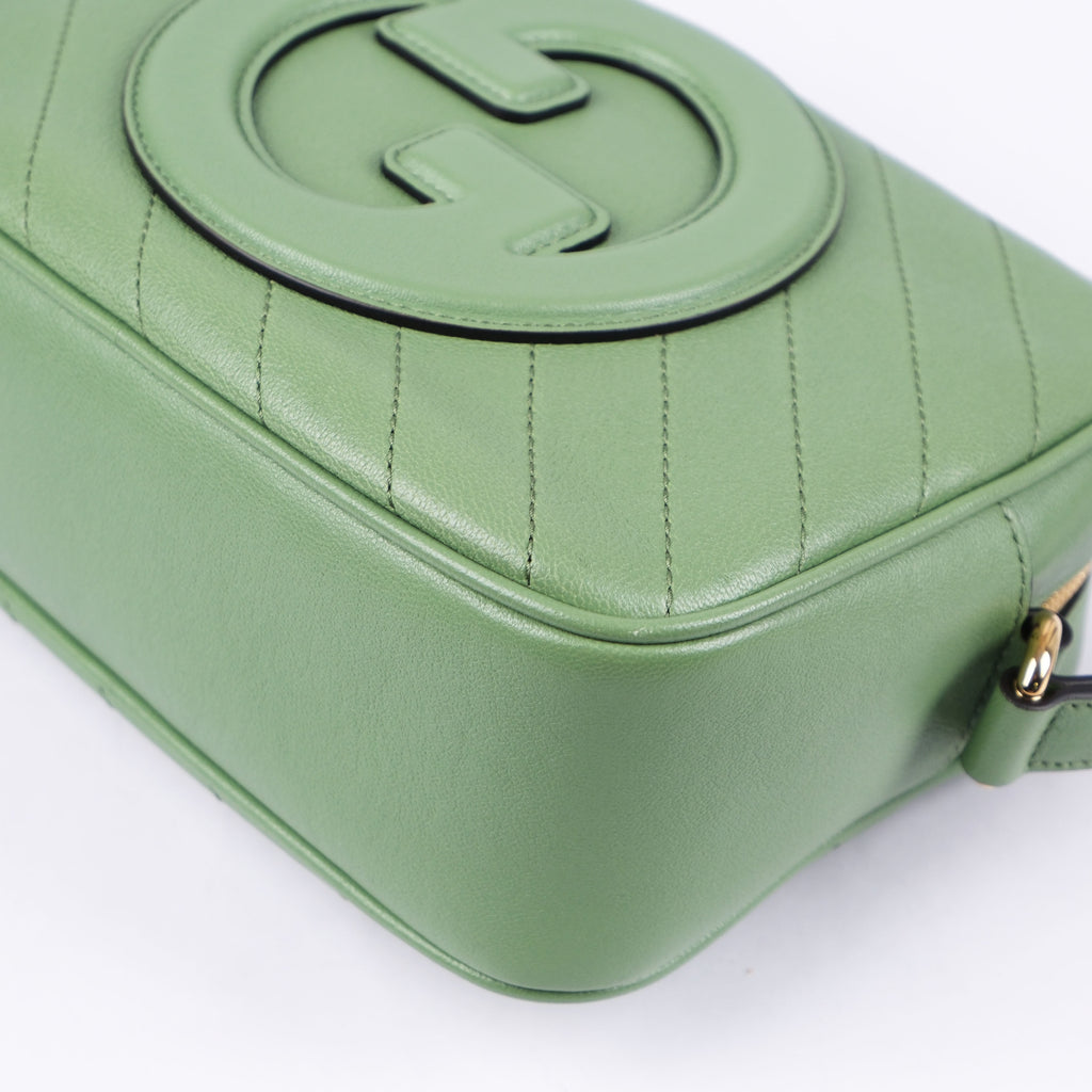 Gucci Blondie Leather Camera Bag in Green