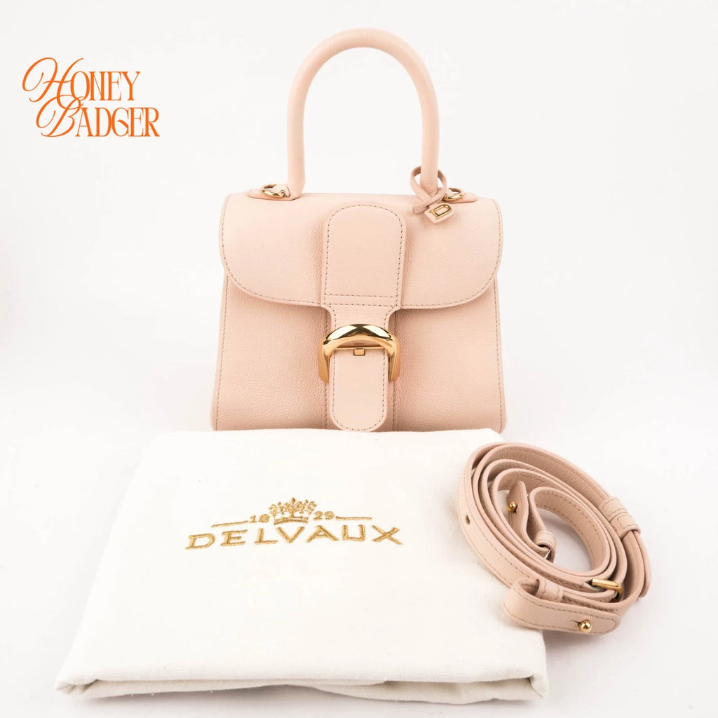 Delvaux Brillant Mini Rodéo Calf Pale Pink Gold Hardware Rank A