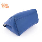 Fendi Peekaboo Iconic Mini Blue Leather 2WAY Shoulder Bag 8BN244