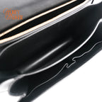 Celine Classic Box Medium Leather Black Gold Hardware Rank A