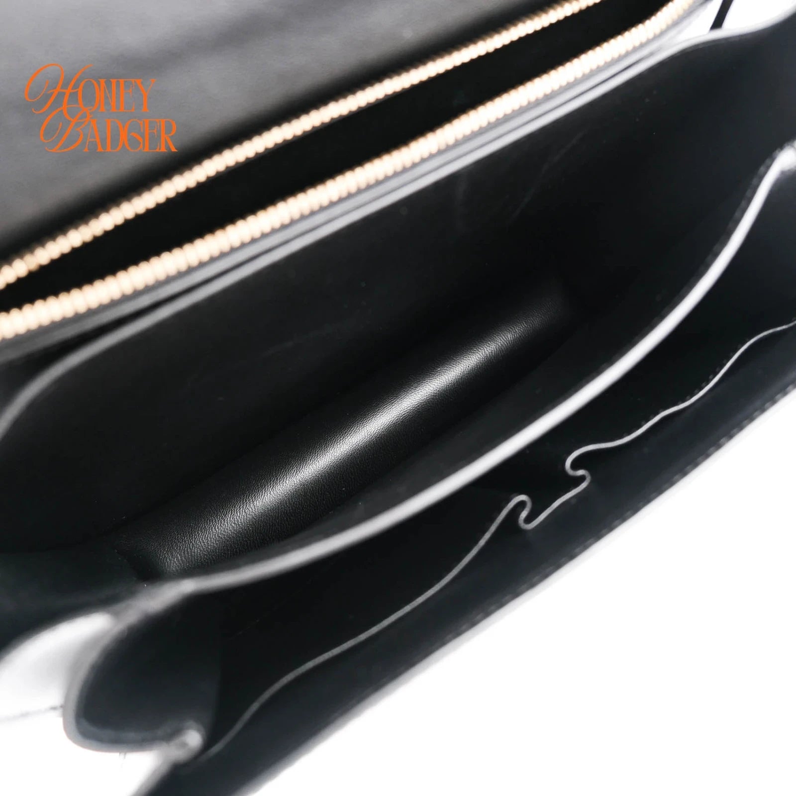 Celine Classic Box Medium Leather Black Gold Hardware Rank A