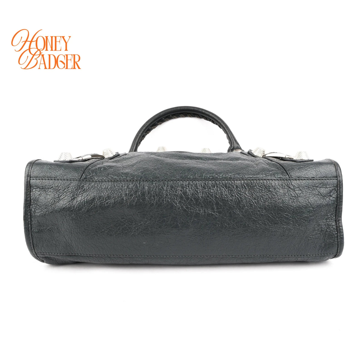 Balenciaga Giant 12 City Distressed Leather Anthracite Silver Hardware Rank A