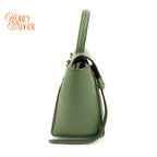 Celine Nano Belt Bag Grained Calfskin Green Gold Hardware Rank A