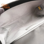 Chanel Boy Medium Calfskin Leather Black Antique Silver Hardware Rank A