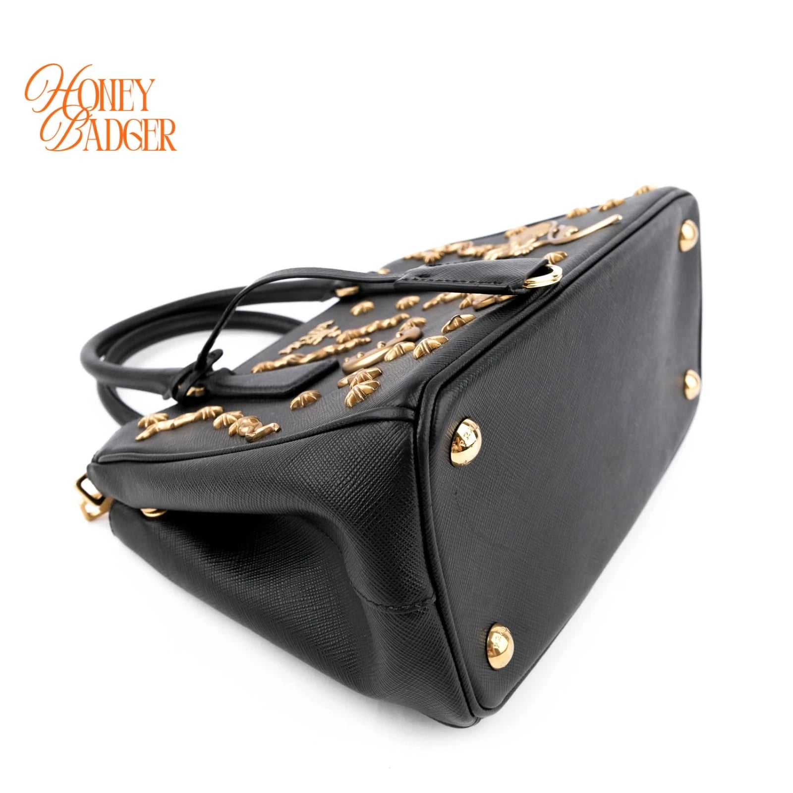 Prada Galleria Small Saffiano Leather Black Rank A