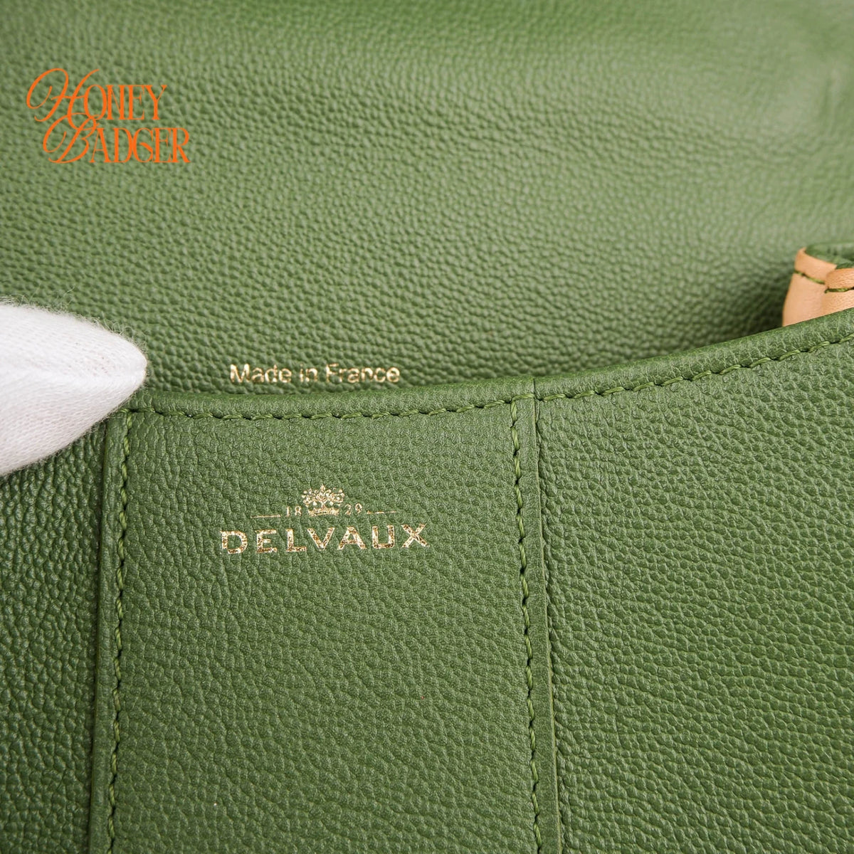 Delvaux Brillant Mini Rodéo Calf Vegetal Gold Hardware Rank A