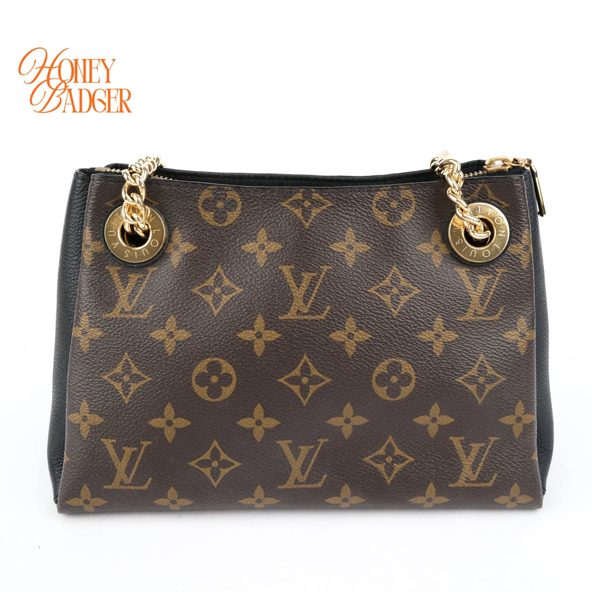 Louis Vuitton Surene Monogram Canvas/Black Leather Rank A