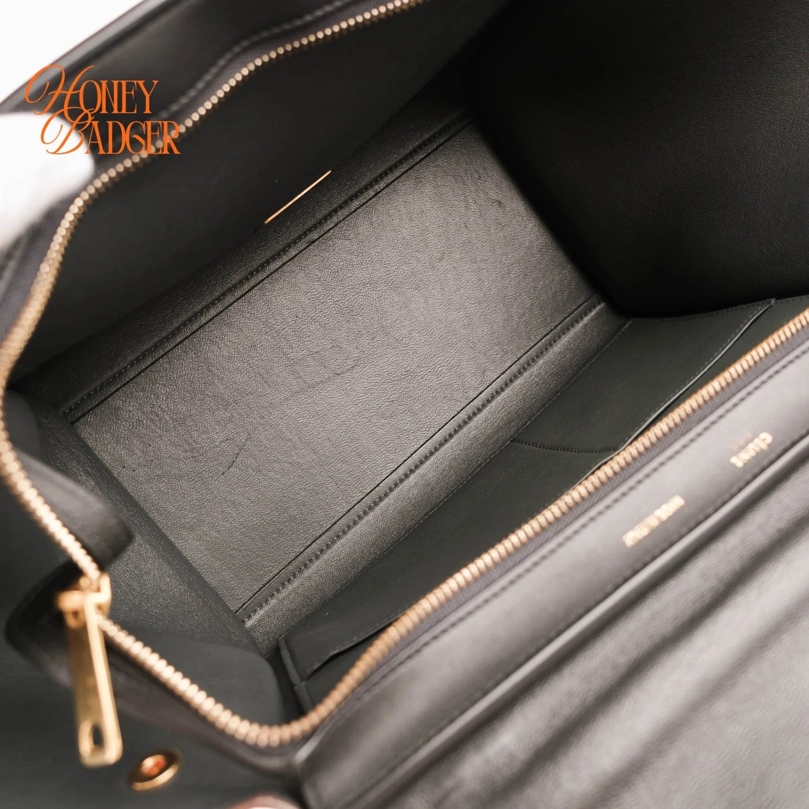 Céline Trapeze Medium Tricolor Leather Beige Black 2WAY Bag