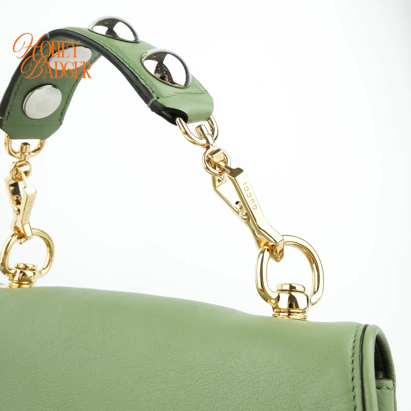 Gucci Blondie Medium Leather Green Rank A