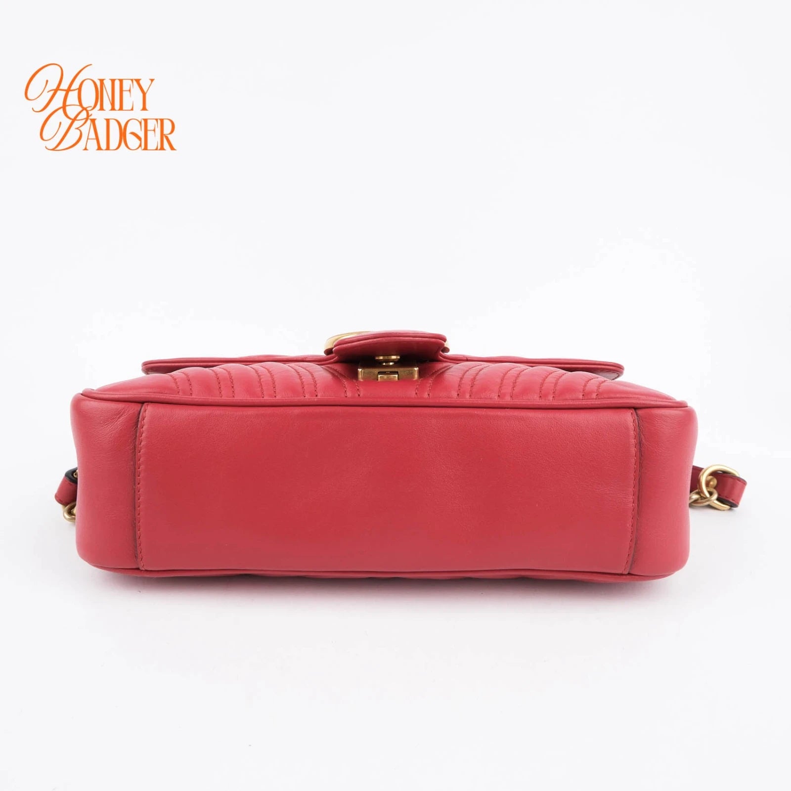 Gucci GG Marmont 26 in red leather, Grade A condition.