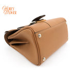 Delvaux Brillant Mini Rodéo Calf Tan Brown Palladium Hardware Rank AB